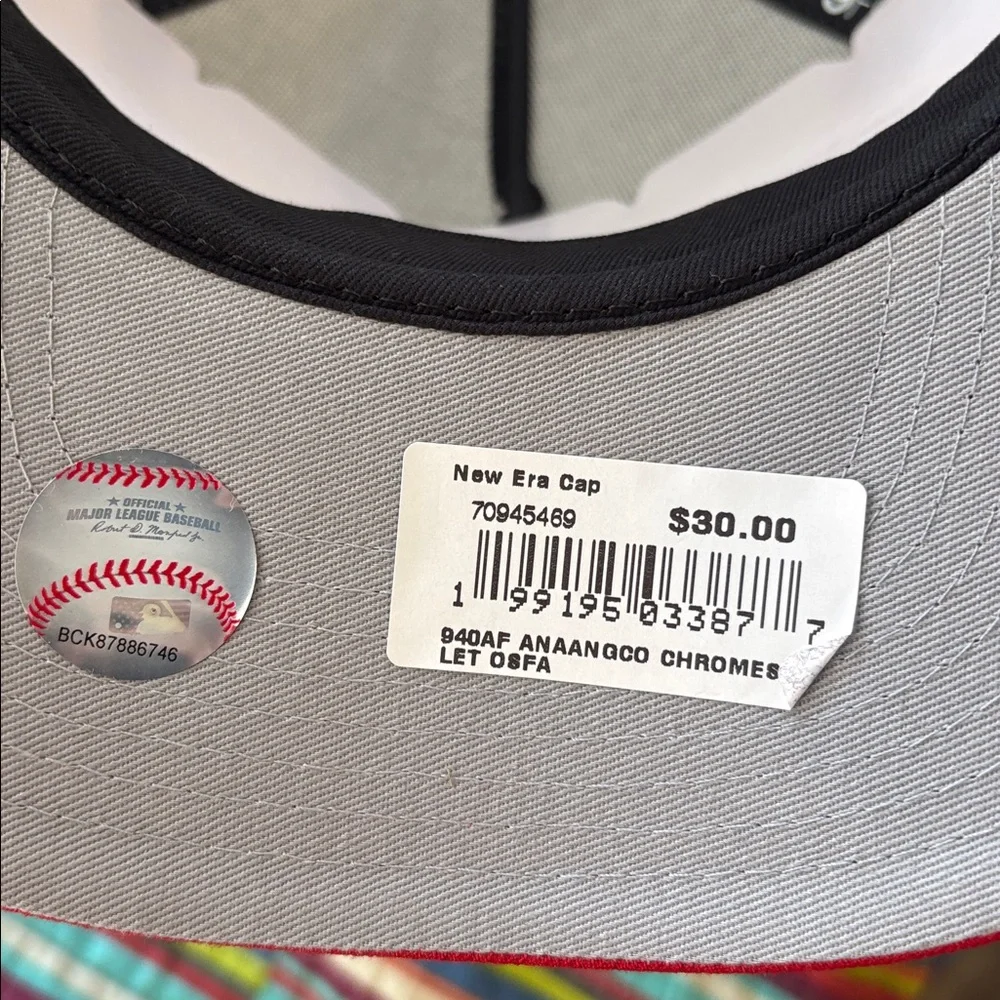 New Era White and Red Los Angeles Angels 9FORTY Cap adjustable new tags all star - Picture 11 of 14